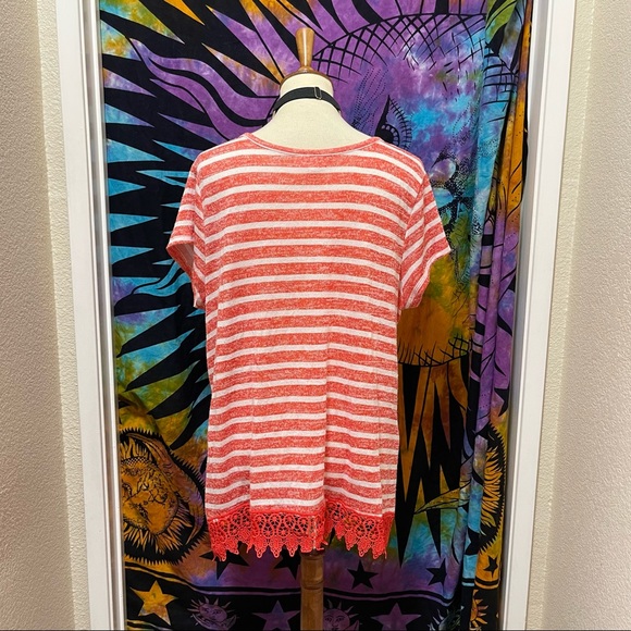 🌈 Lovely orange striped shirt - Picture 4 of 11